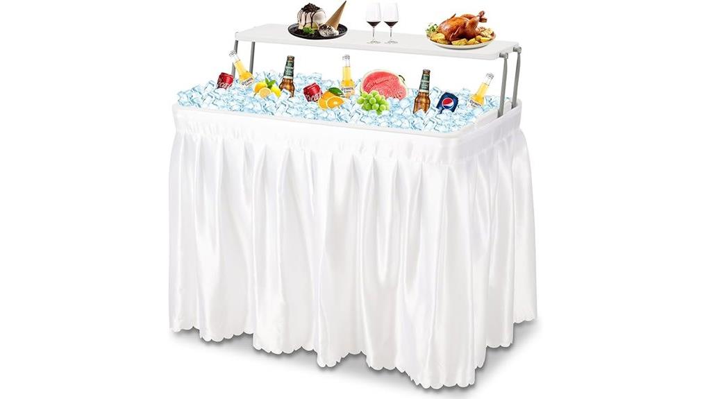 outdoor ice cooler table