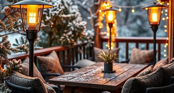 outdoor patio heat lamps
