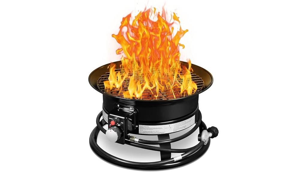 outdoor propane fire pit