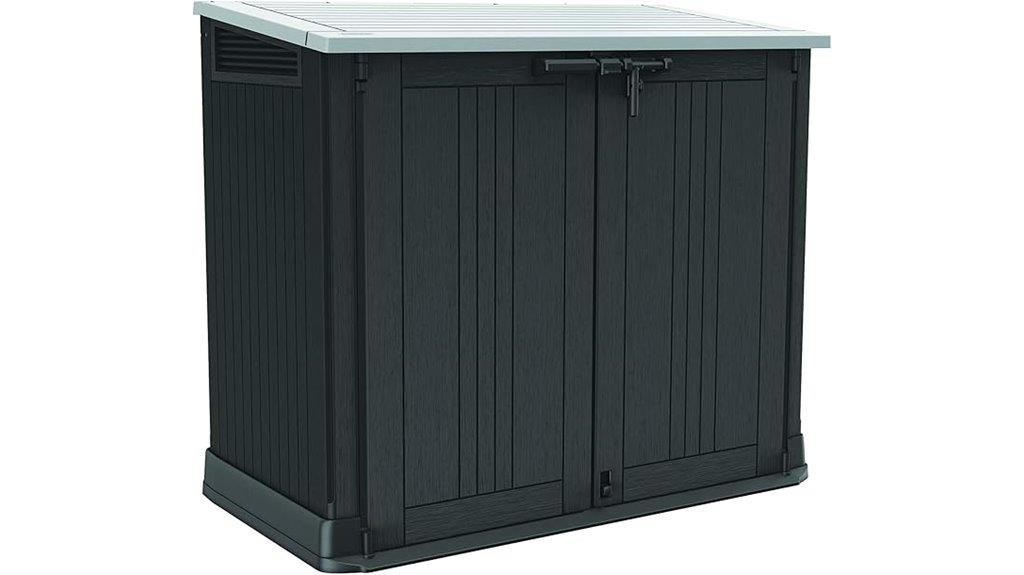 outdoor resin storage shed