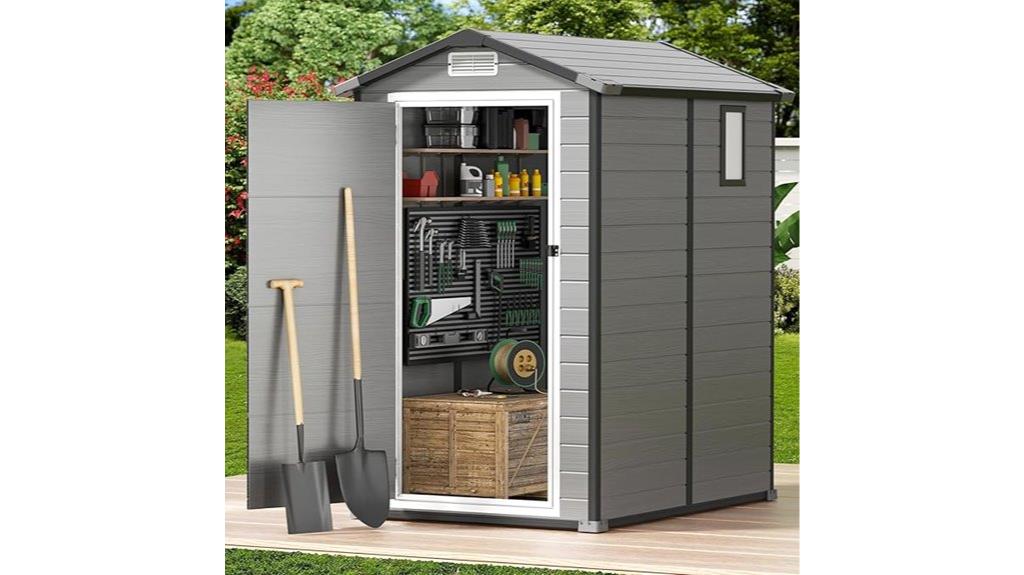 outdoor resin storage shed