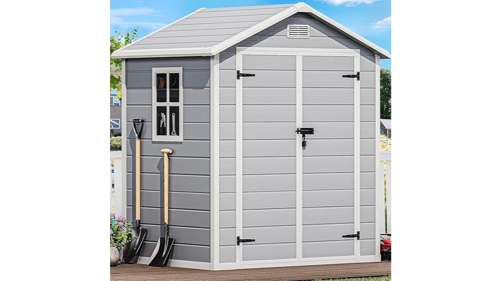 outdoor resin storage shed