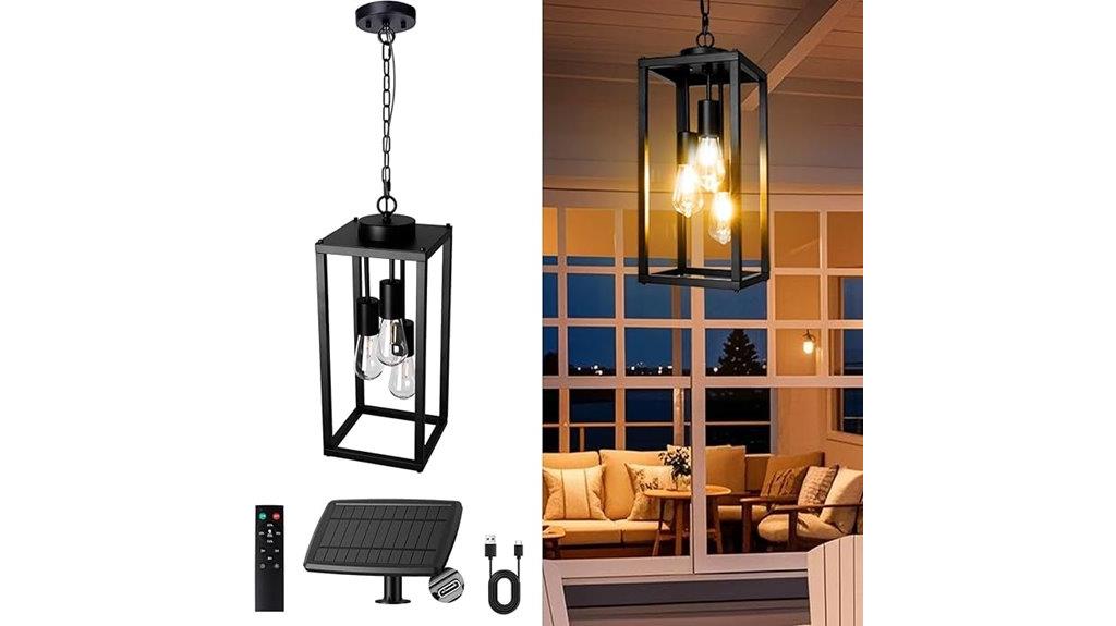 outdoor rustic solar lighting