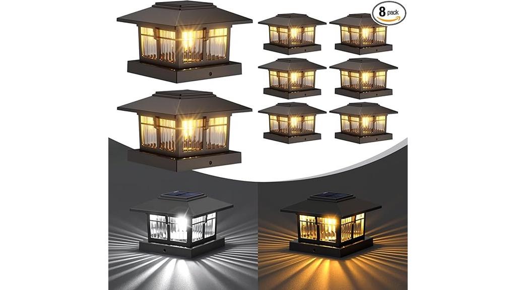 outdoor solar fence lights