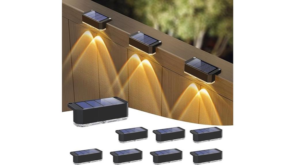 outdoor solar fence lights