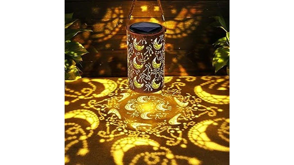 outdoor solar lantern decor