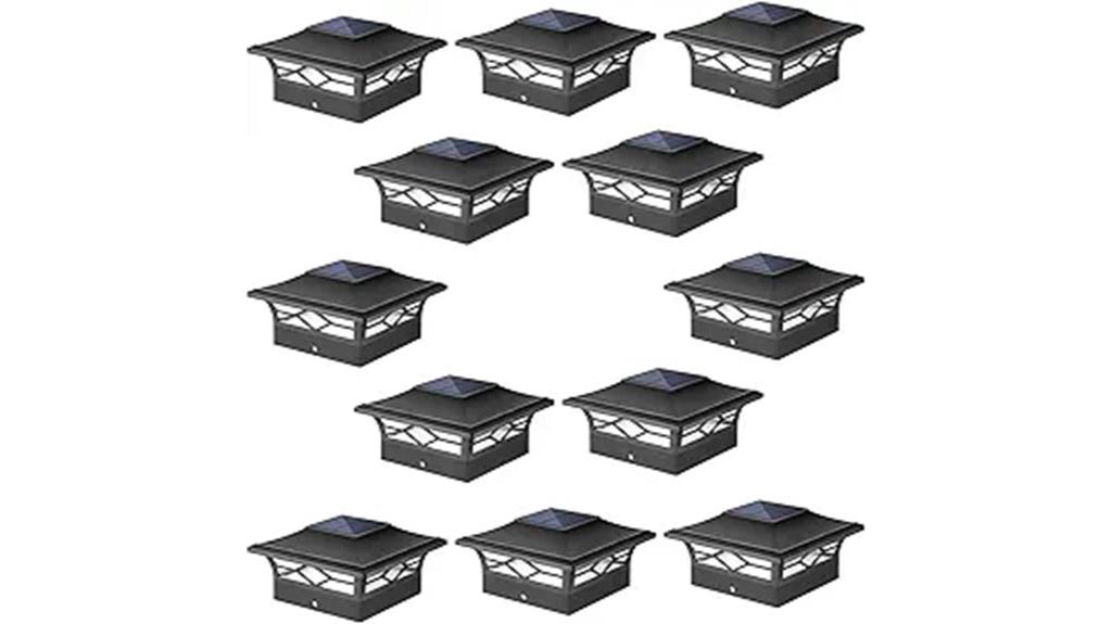 outdoor solar post lights