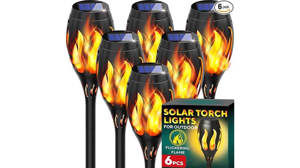 outdoor solar tiki torches