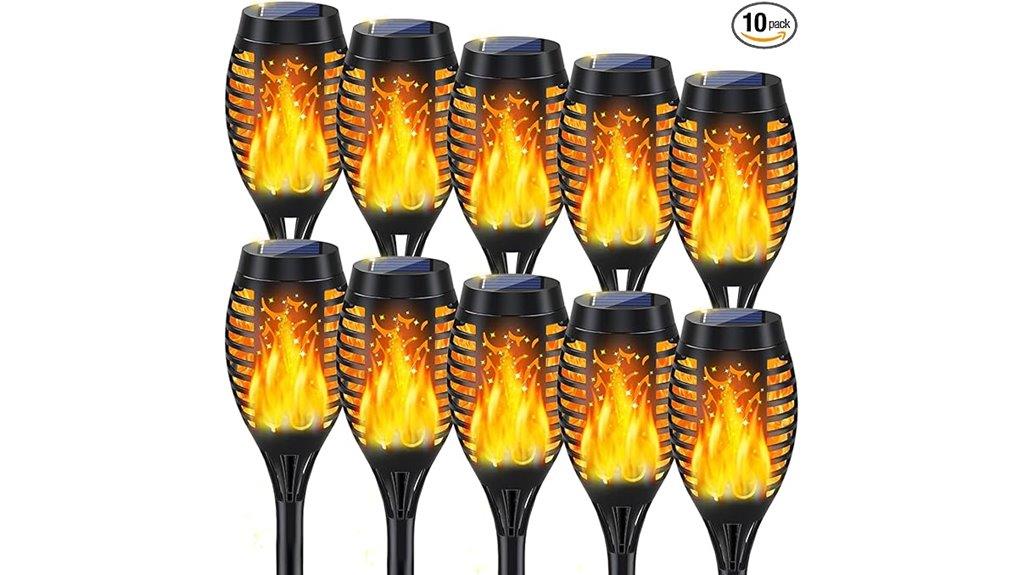 outdoor solar torch lights