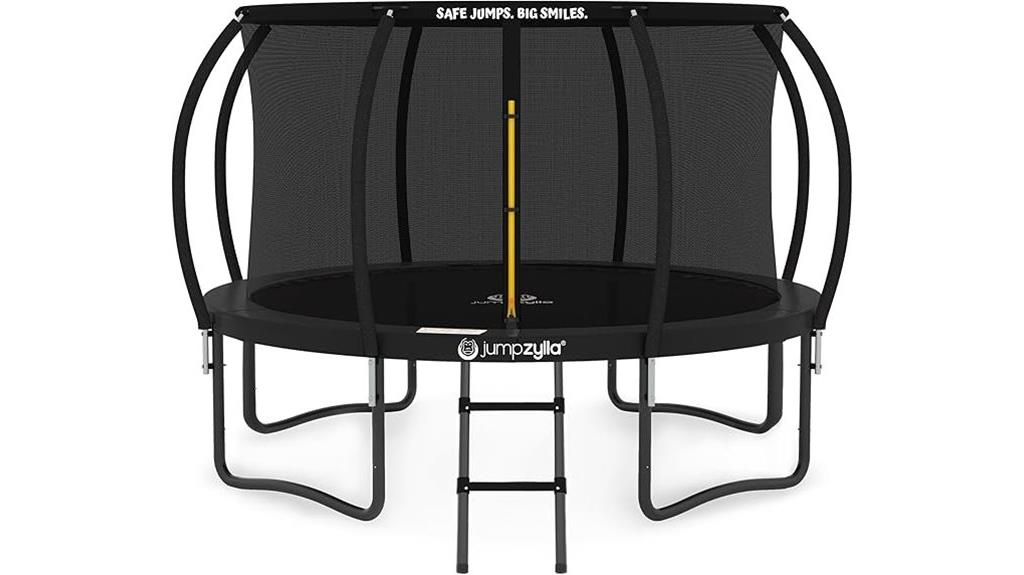 outdoor trampoline with safety features