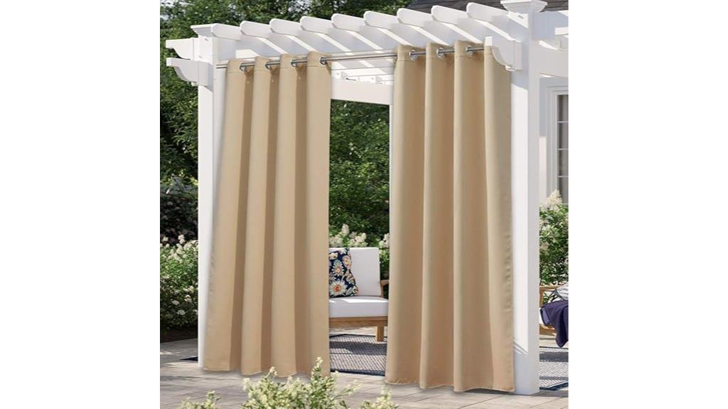 outdoor waterproof patio curtains