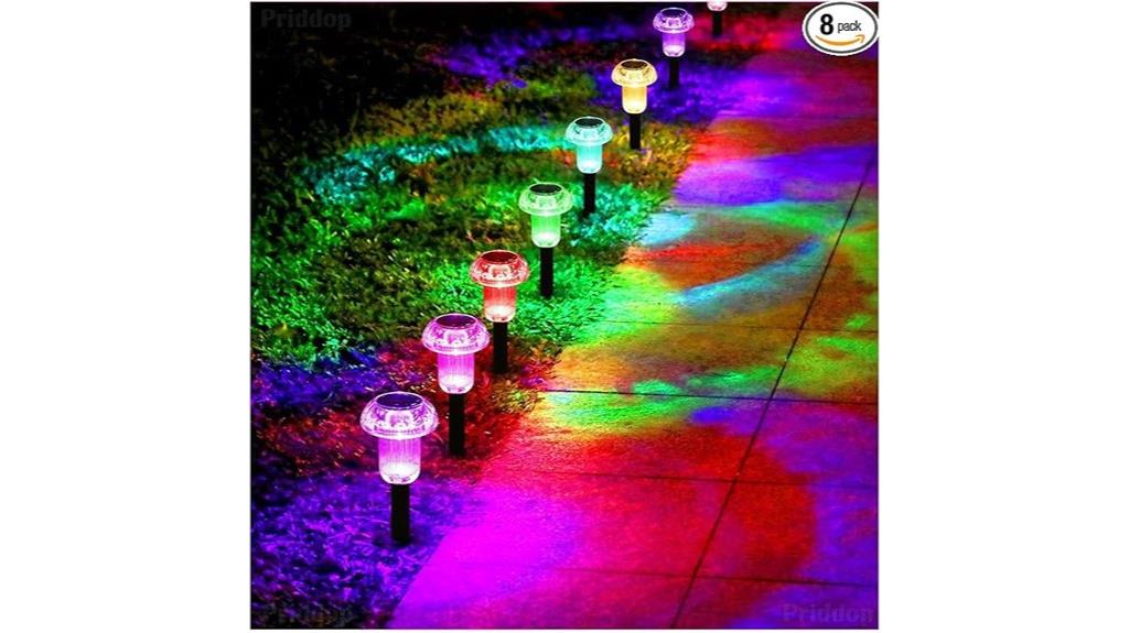 outdoor waterproof solar pathway lights