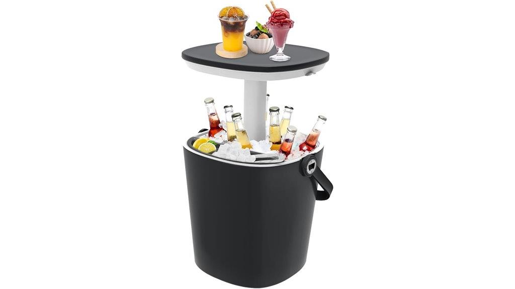 patio cooler bar table