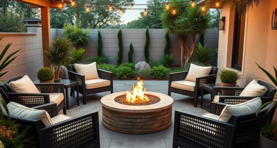 patio sets with fire pits