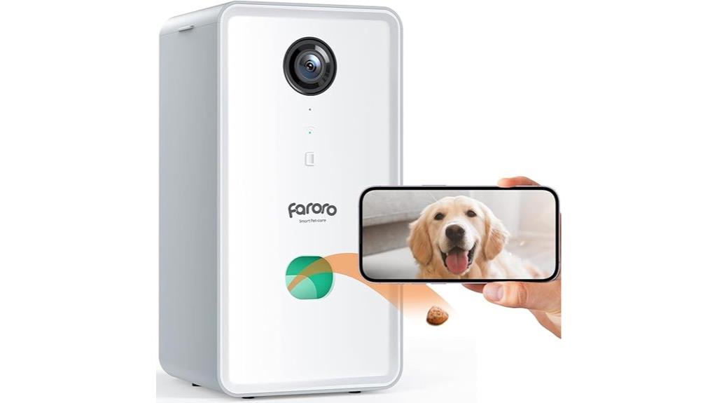 pet camera with dispenser