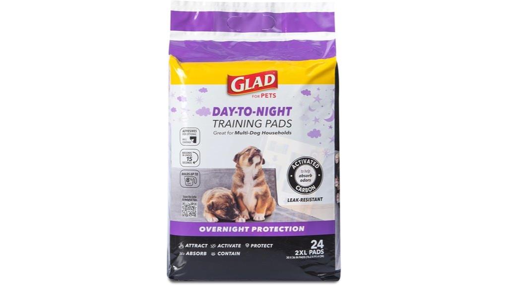 pet training pads with wall protection