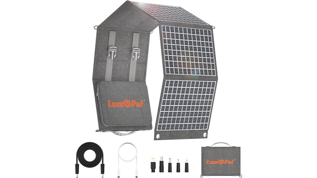 portable 60w solar charger