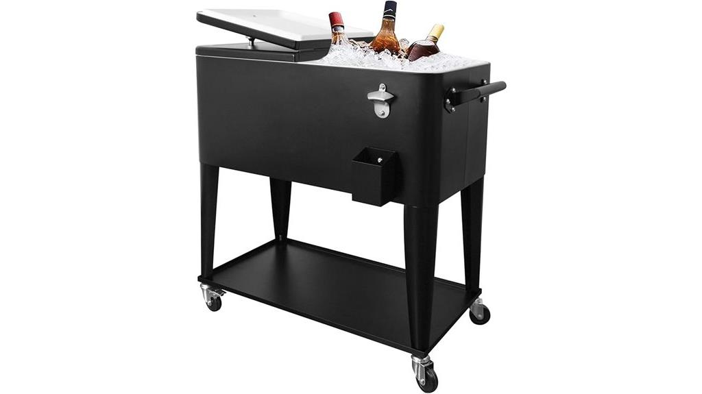 portable 80 quart cooler