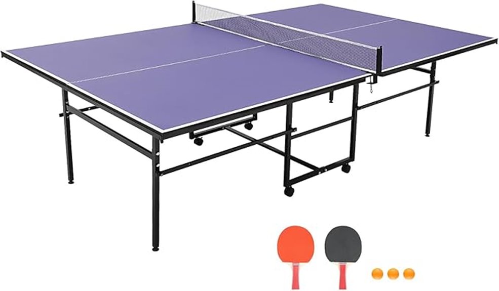 portable 9ft ping pong set