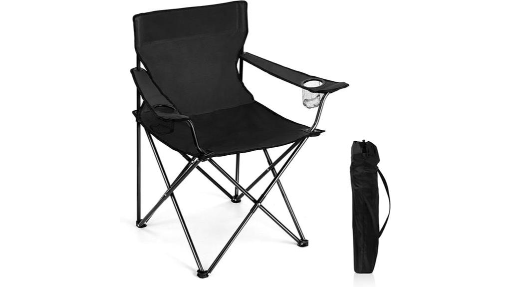 portable camping chair with cup holders