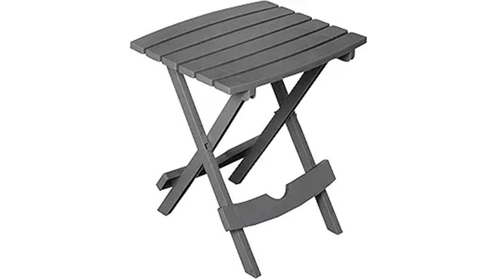 portable charcoal side table