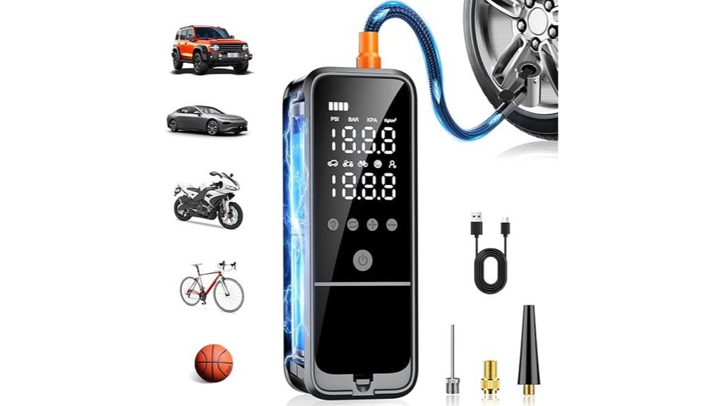 portable digital tire inflator