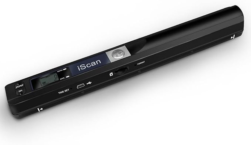 portable document scanner device