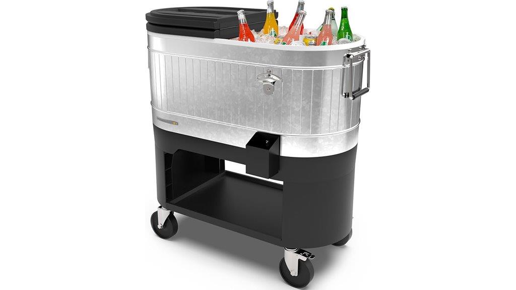 portable ice chest with dividers