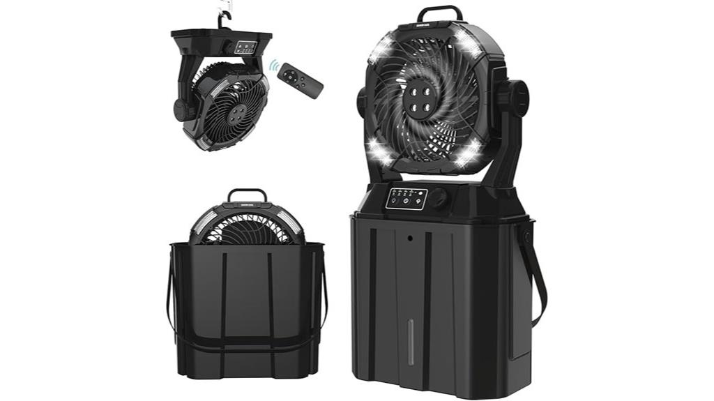 portable misting fan