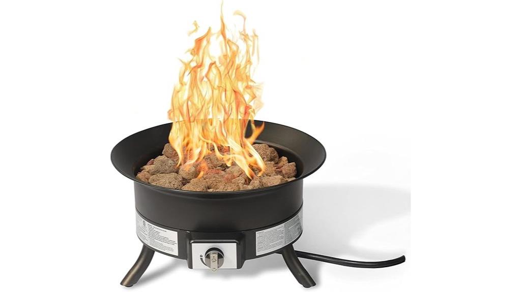 portable propane patio firepit
