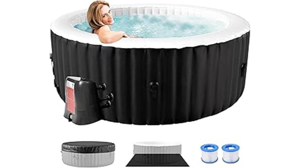 portable round inflatable hot tub
