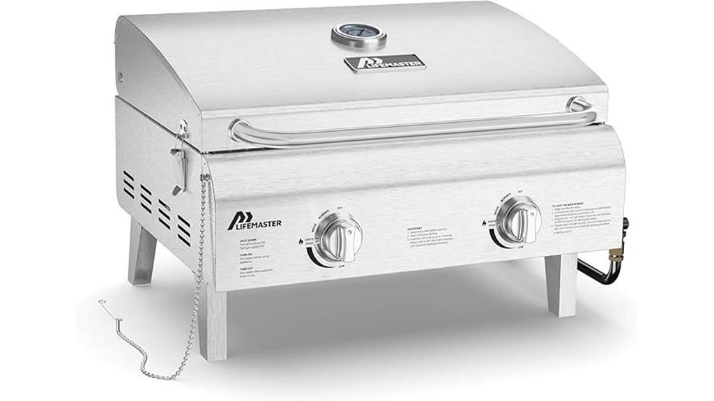 portable stainless steel grill