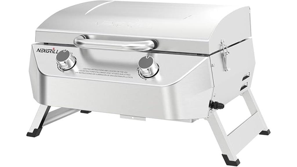 portable stainless steel grill