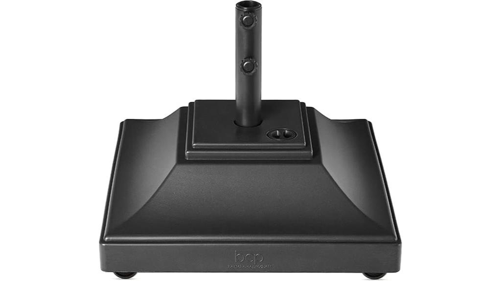 portable umbrella base with wheels