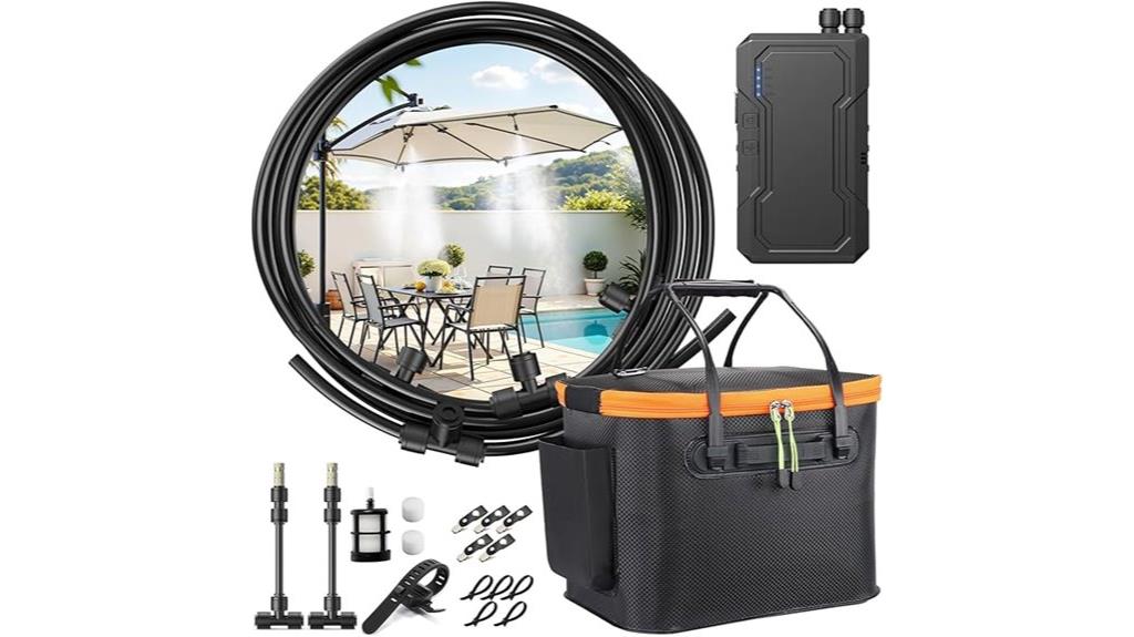 portable water misting system