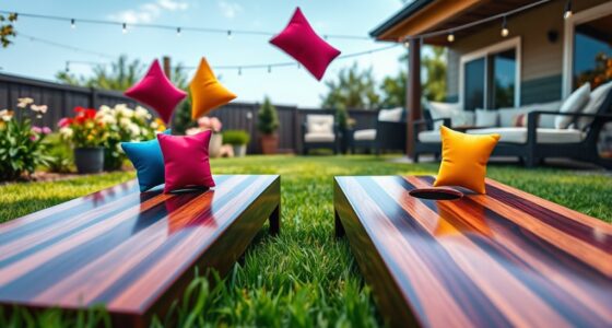 premium backyard cornhole sets