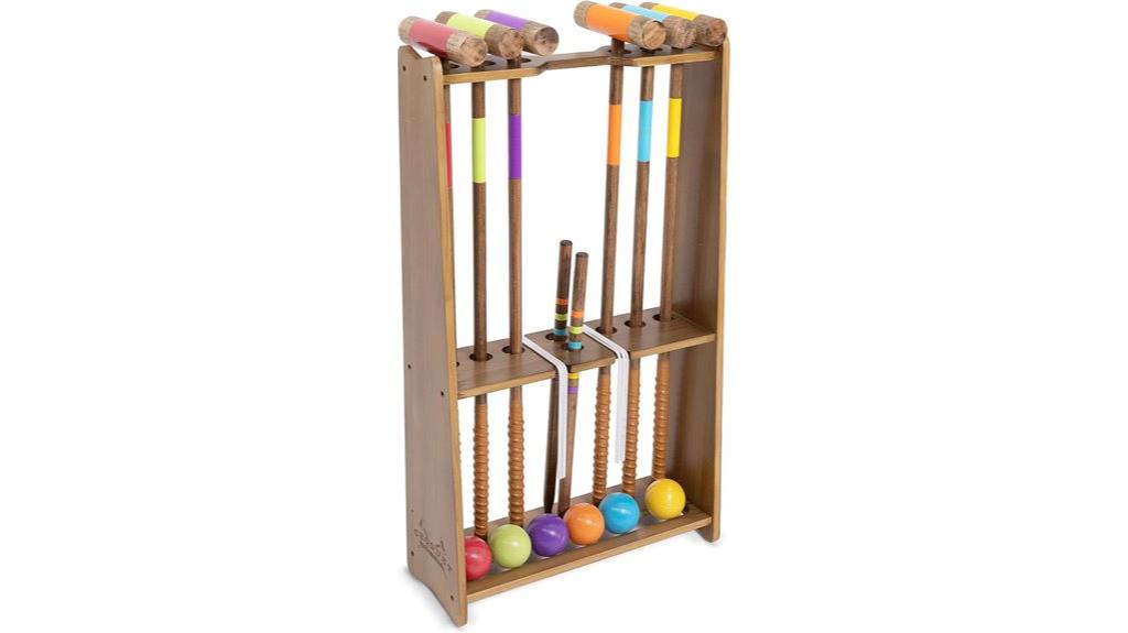 premium wooden croquet set