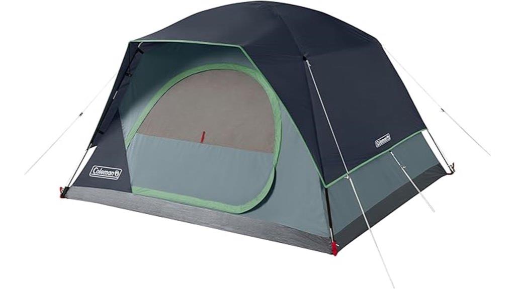 quickly sets up shelter