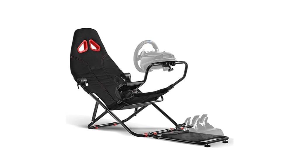 racing simulator cockpit setup