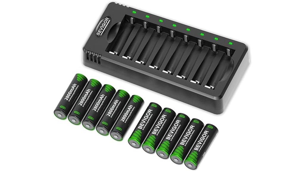rechargeable aa batteries pack