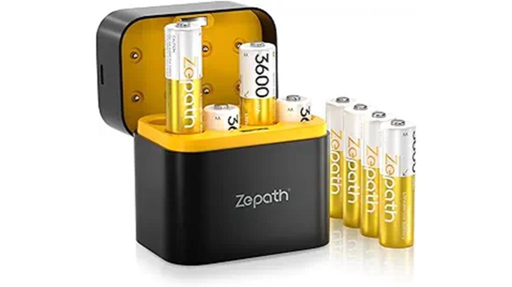 rechargeable aa lithium batteries