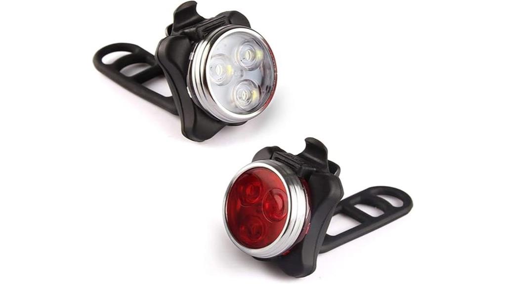 rechargeable bike light set
