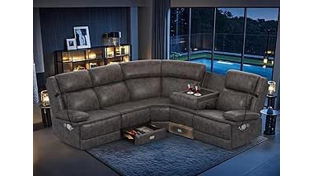 reclining home theater sofa