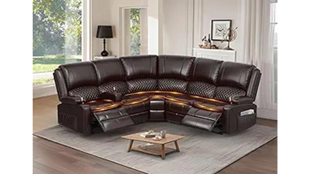 reclining home theater sofa