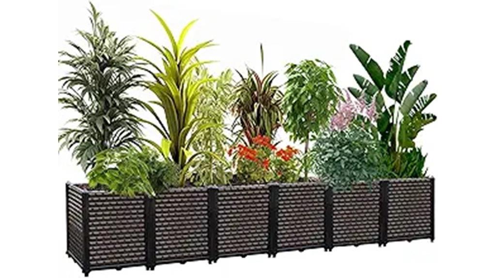 rectangular outdoor planter boxes