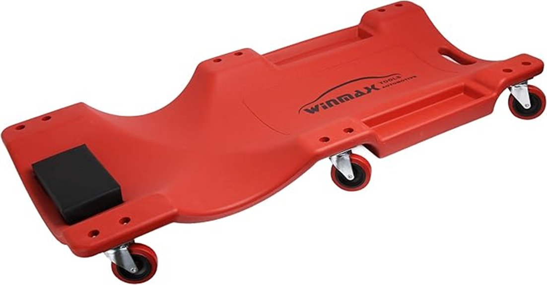 red 40 inch low profile creeper