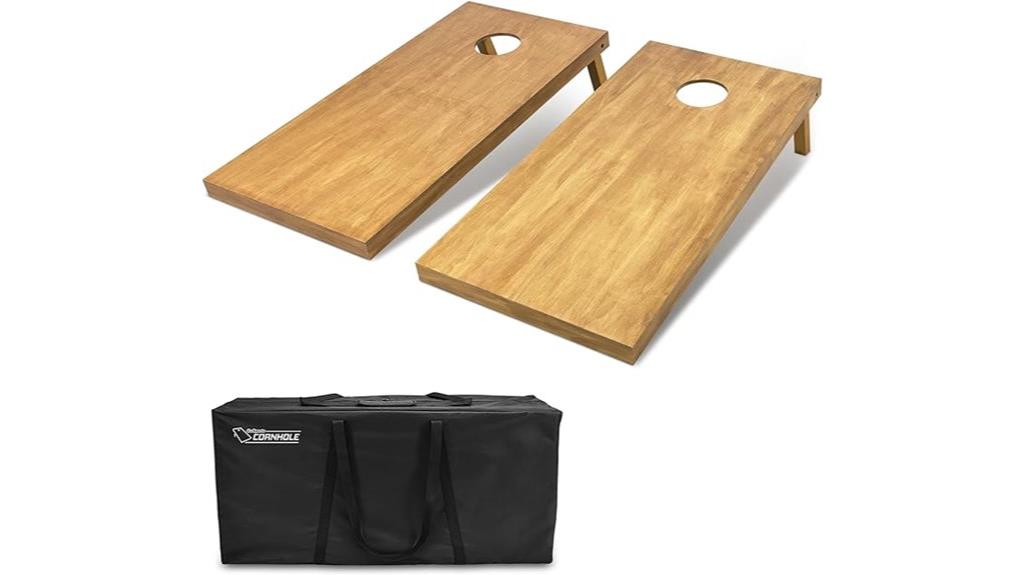regulation wooden cornhole boards