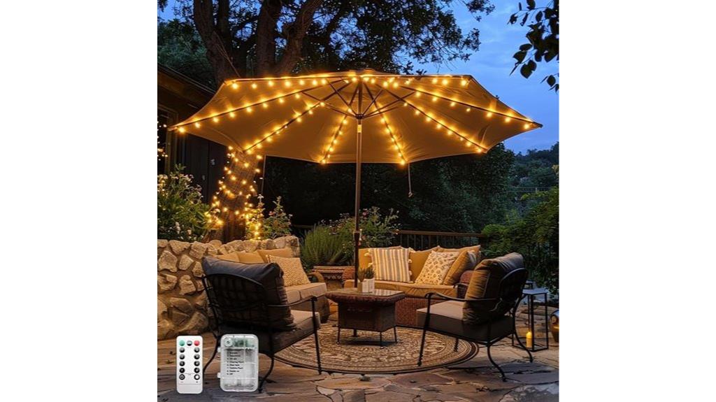 remote waterproof patio lighting