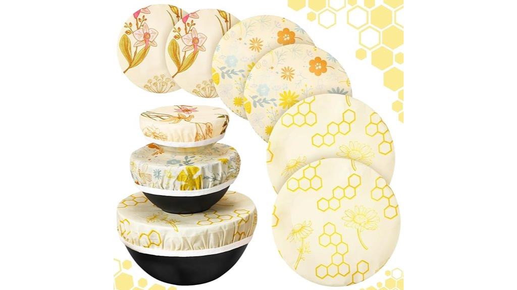 reusable beeswax bowl covers
