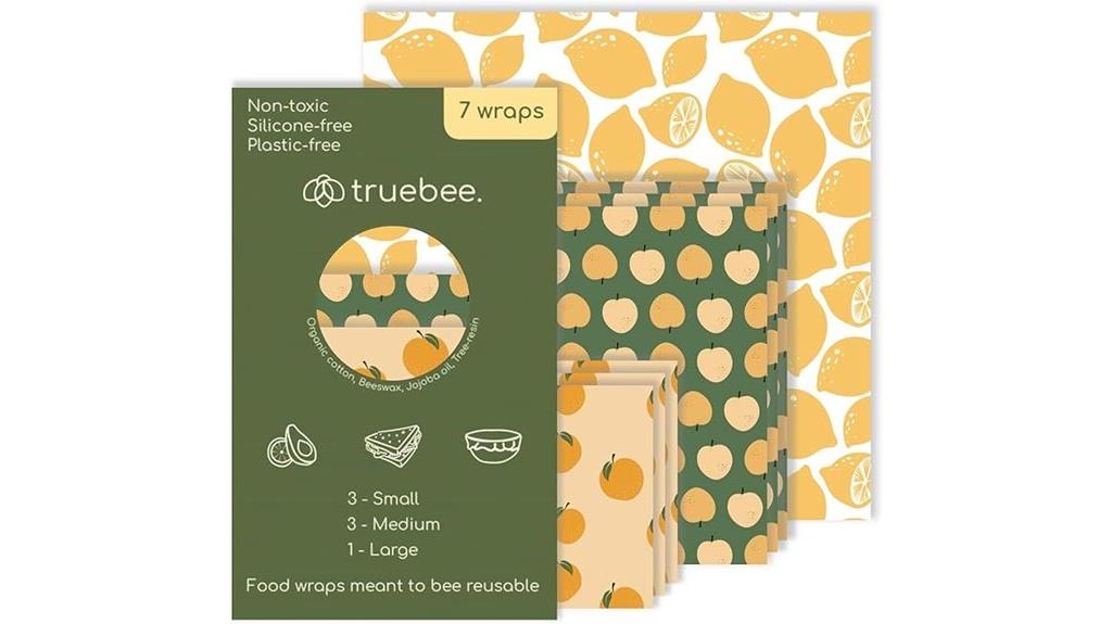 reusable beeswax food wraps